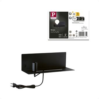 Applique Devara   E27 1800K 110lm 230V 3,5W  Noir mat - 1