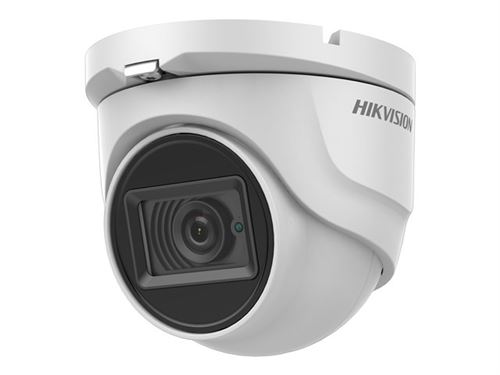 Hikvision 5 MP Turret Camera DS-2CE76H8T-ITMF - Caméra de surveillance - dôme - extérieur - couleur (Jour et nuit) - 5 MP - 2560 x 1944 - montage M16 - Focale fixe - composite, AHD, CVI, TVI - DC 12 V