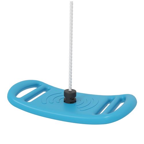 Non Communiqué Bleu Balançoire Enfant - Siège Balançoire - Corde Réglable, Mousquetons - Max. 70Kg - Pe