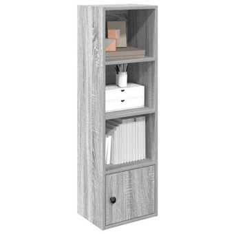 vidaXL Bibliothèque sonoma gris 31x24x102 cm bois d'ingénierie, étagère à livres, support de rangement, support à livres, 860342 - 1