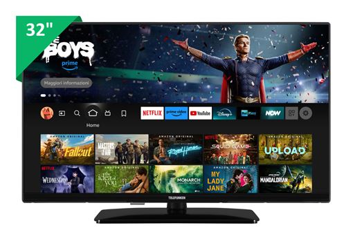 Telefunken TE32759B50V4D TV 81,3 cm (32 ) HD Wifi Noir 250 cd m²