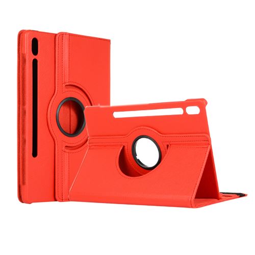 XEPTIO - Housse pour Samsung Galaxy Tab S9+/ S10+ - Étui Rotatif 360° - Rouge - Image 3