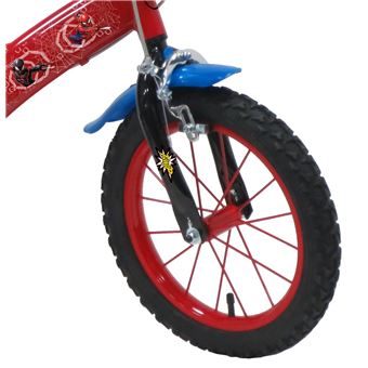 Velo Enfant 14 Garcon Licence SPIDERMAN pour enfant de 90 a 105 cm avec stabilisateurs a molettes avec Casque Inclus Velo enfant Achat prix fnac