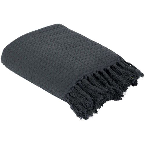 jete de canape gaufre gris anthracite xcm m
