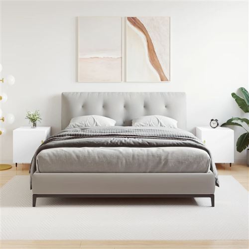 Vidaxl Blanc Table De Chevet 2 Pcs - Image 3