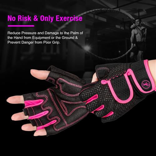 Gants De Musculation APOMOONS Pour Homme Et Femme - Confort Et Protection Optimale Pour Le Fitness, Haltérophilie, Yoga - Taille L, Noir