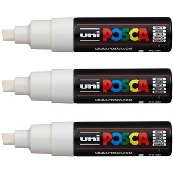 marqueur blanc pointe extra fine 0,7/1mm - Coloris : Blanc - PC1MC BL -  Surligneur Et Marqueur à la Fnac