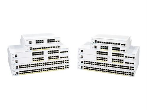 Cisco Business 350 Series Cbs350-8P-E-2G - Commutateur - C3 - Géré - 8 X 10/100/1000 (Poe+) + 2 X Sfp Gigabit Combiné - Montable Sur Rack - Poe+ (67 W) - Remanufacturé