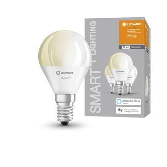 LEDVANCE SMART+ WiFi Mini 3xAmpoule Dimmable LED intelligente - E14 - blanc chaud 2700K - remplace les lampes à incandescence par 40W}