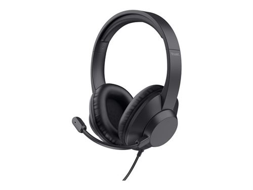 Trust Noir Ayda Max - Headset - On-Ear - Kabelgebunden Casque Supra-Auriculaire Filaire Stereo Suppression Du Bruit Du Microphone... - Image 3