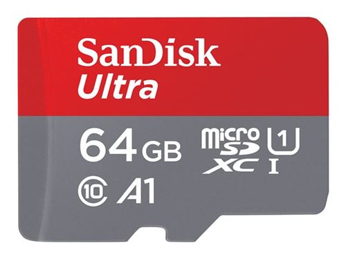 Sandisk CARTE M.SDXC ULTRA 64GB +AD 120MB