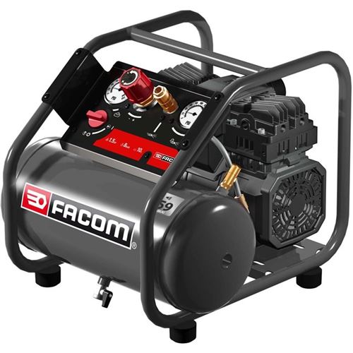 Facom Compresseur D'air 6 L 1,5 Hp - Châssis De Chantier - Image 3