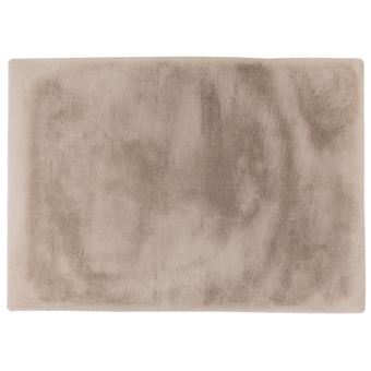 Joy - tapis rectangulaire - fausse fourrure - beige - Beige - 1