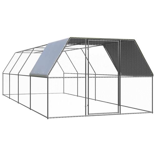 Comparer les prix de vidaXL Kippenhok 3x8x2 m gegalvaniseerd staal3278810