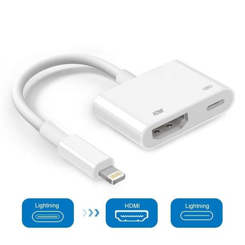 Remplacement Lightning vers HDMI Adaptateur 1080P