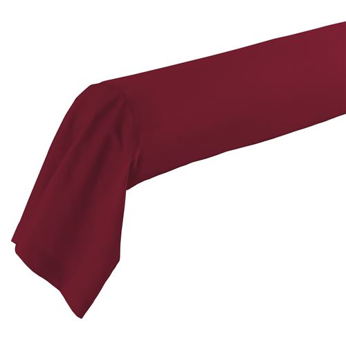 Taie de traversin 85 x 185 cm uni 57 fils lina +point bourdon Bourgogne