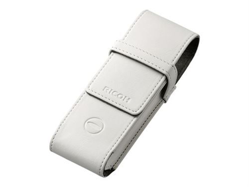 Ricoh Soft Case TS-1 - Sac étui pour appareil photo - cuir synthétique - blanc - pour Ricoh THETA, THETA S, THETA SC, THETA SC2, THETA V