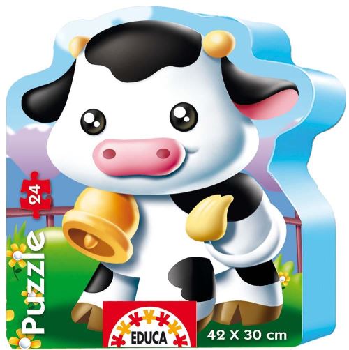 Puzzle silhouette Petite vache 24 pièces