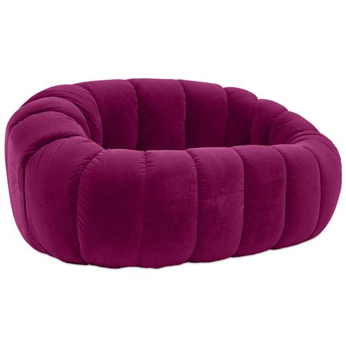 Myfaktory - Canapé pouf sharpei mauve