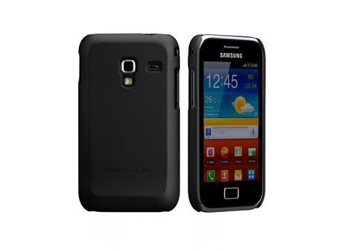 Case-Mate Barely There - Beschermhoes voor mobiele telefoon - plastic - matzwart - voor Samsung Galaxy Ace Plus
