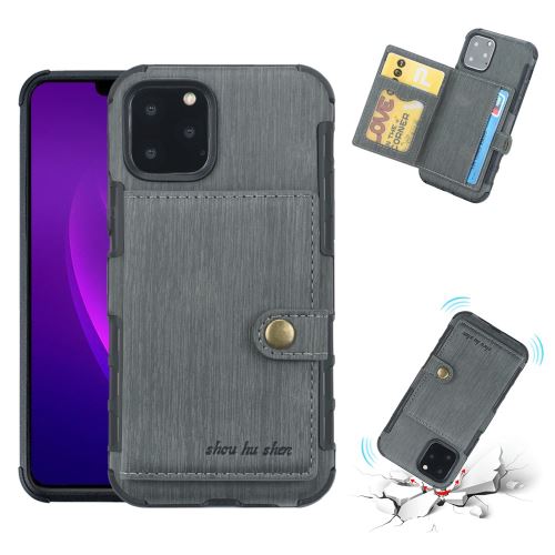 Coque de protection antichoc avec fente pour Apple iPhone 11 Pro Max 6.5 - Gris