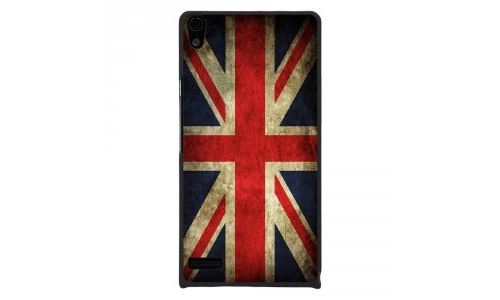 Coque rigide pour Huawei Ascend P6 avec impression Motifs drapeau UK vintage
