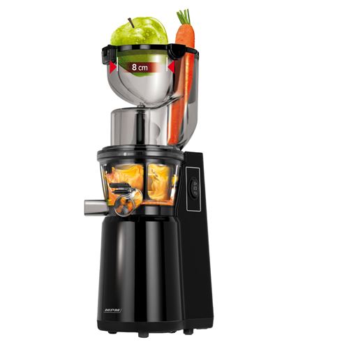 Extracteur de fruits et légumes pressés à froid basse vitesse 60RPM MPM MSO-16 200 Noir