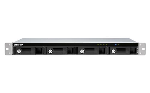 qnap systems tr-004u 1u 4 bay exp unit 1x usb3 type c 100w psu noir