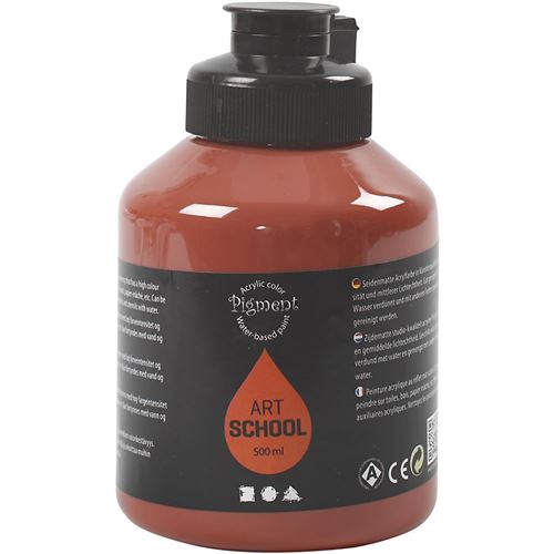 Pigment Acrylique châtaigne marron 500 ml