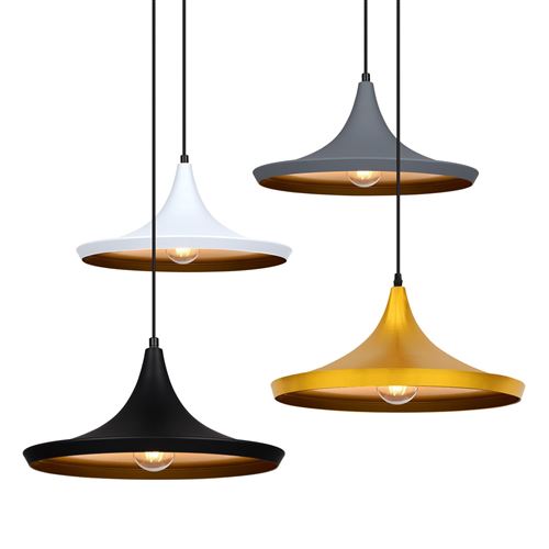 LEDKIA LIGHTING Suspension M&eacute;tal Presley Noir