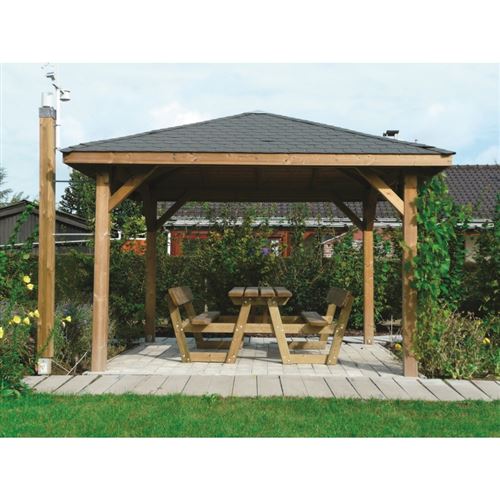Solid Abri de Jardin Maisonnette Chalet de Jardin Kiosk 437x437