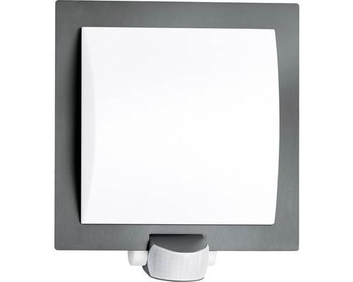 STEINEL Applique murale exterieure L 20 - 60 W - Detecteur de mouvement 180? - Portee 10 m - Gris anthracite - STEINEL