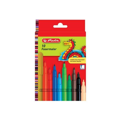 Herlitz Feutre de coloriage étui carton de 10 10x - vue 2