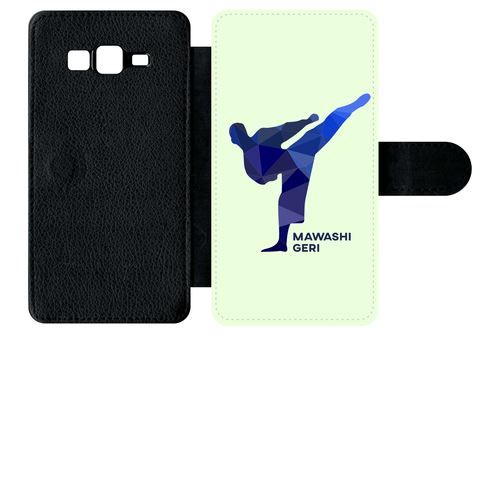 Etui À Rabat Samsung Galaxy Grand Prime G5306 Karate Coup De Pied Mawashi Geri