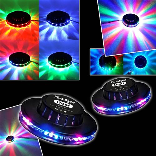 Festinight Jeu De Lumière Pack Light 2 Effets Ovni Led Rvb - Image 2