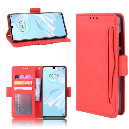 Etui en PU + TPU avec support rouge pour votre Huawei P30