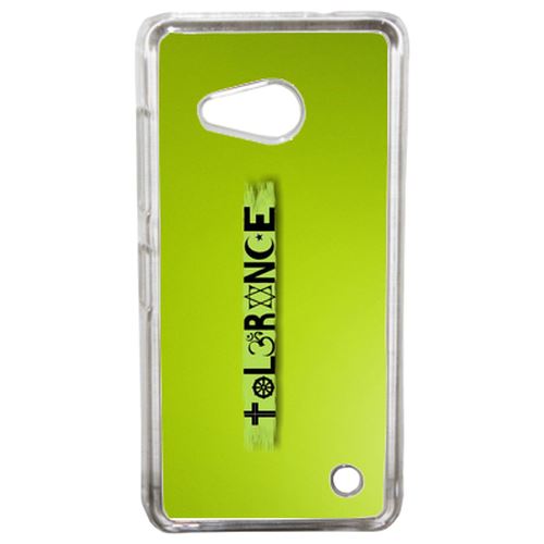Coque Tolérance Paix Religion Compatible Lumia 550 Transparent