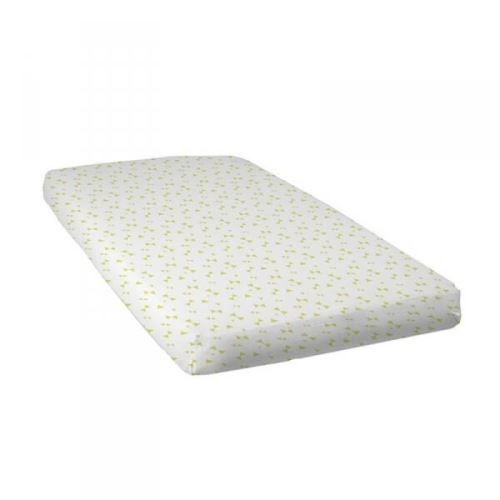 Drap housse imprimé noeuds vert 70 x 140 cm - babycalin
