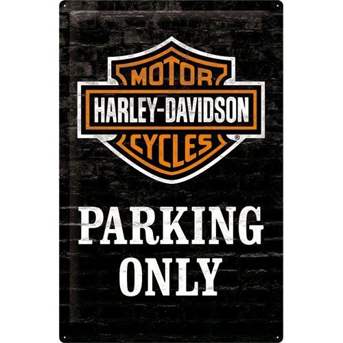 Grande plaque métallique Harley Davidson