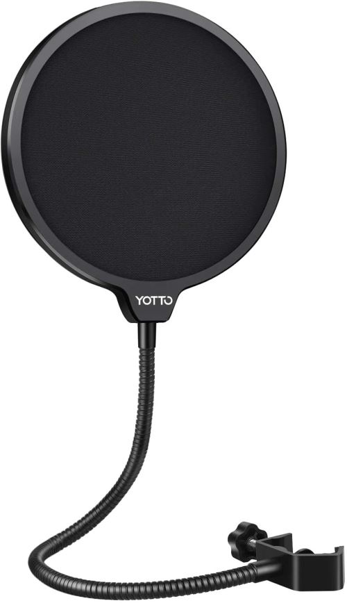 YOTTO Microphone Filtre Anti Pop micro Écran anti-vent Avec Double