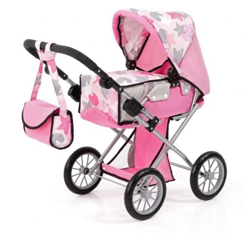 Bayer voiture de poupée City Star rose / gris 72 cm