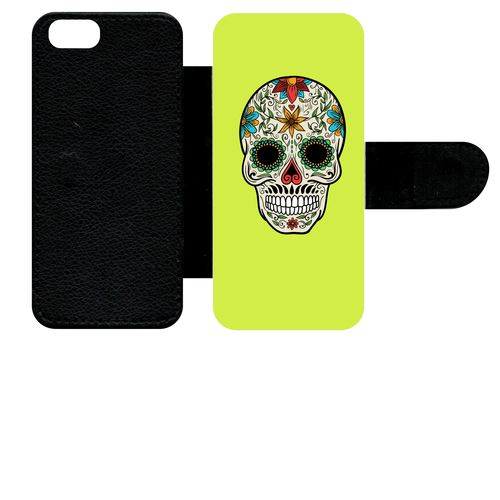 Etui À Rabat Apple Iphone 5s Crane Couleurs Fond Jaune