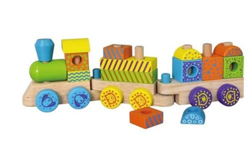 Viga Toys train en bois Jungle Journey
