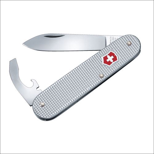Victorinox Bantam Alox Argent 0.2300.26 - Couteau Suisse de Poche 84 mm - 5 Fonctions