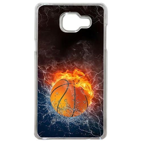 Coque Ballon De Basket Eau Et Feu Compatible Samsung Galaxy A5 2016 Transparent