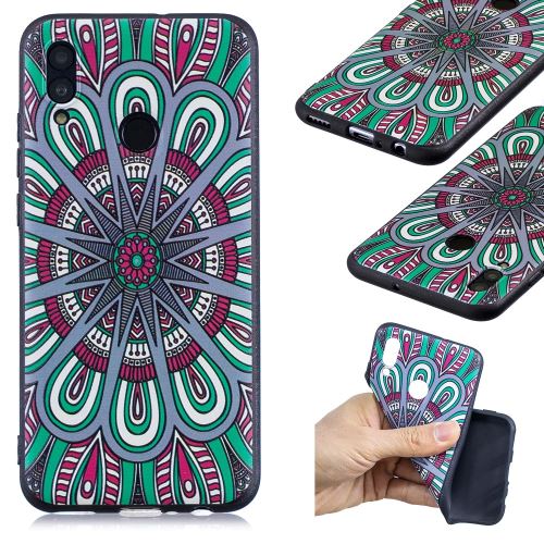 Coque en TPU configuration modèle tribal classique pour votre Huawei P Smart (2019)/Honor 10 Lite