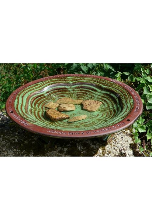 baignoire pour oiseaux en ceramique