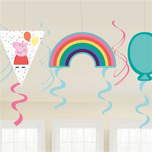 Amscan rubans de fête Peppa Pig 61 cm 7 pièces