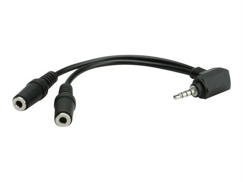 Roline 11.09.4441 Audio/phono Adapter Jack 3.5 mm Plug to 2x Socke...