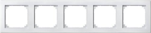 Merten 484519 Plaques de finition M-Smart, 5 poste, blanc mat